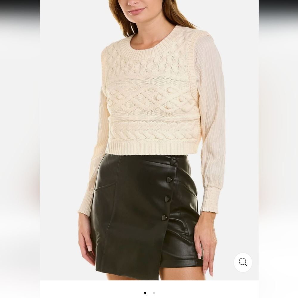 avantlook jacquard knit sweater